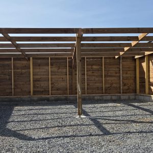 carport ossature bois sur mesure avec structure poteaux-poutres AJL HABITAT